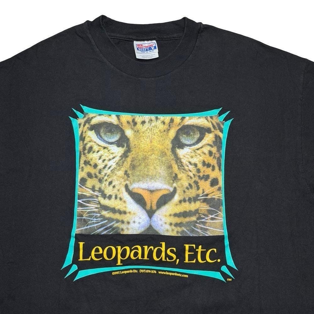 Vintage 90s leopards‎ etc animal nature shirt XL